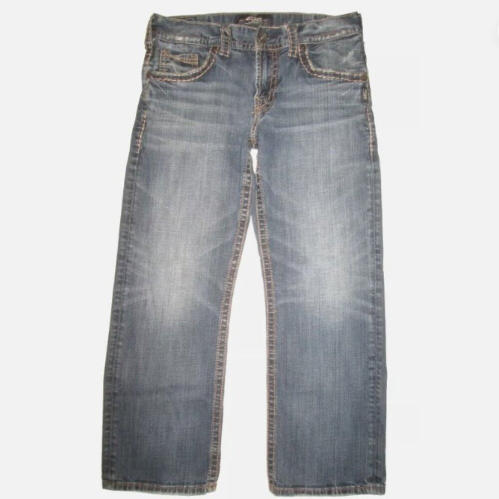 Silver Gordie Relaxed Straight Jeans Men's Tag Size 32x30 - Measures 33x29